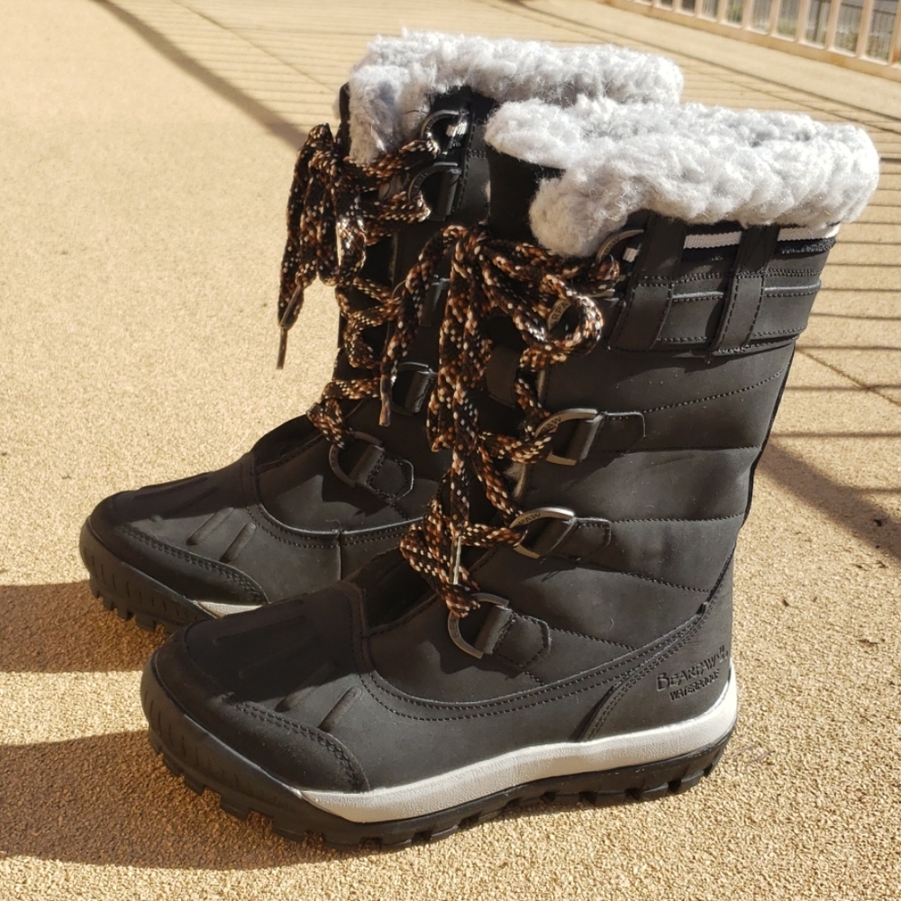 Bear Paw Waterproof Snow Boots Sheepskin
